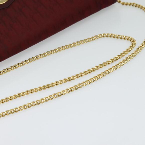 DIOR Trotter Canvas Chain Shoulder Bag Red - Picture 7 of 12